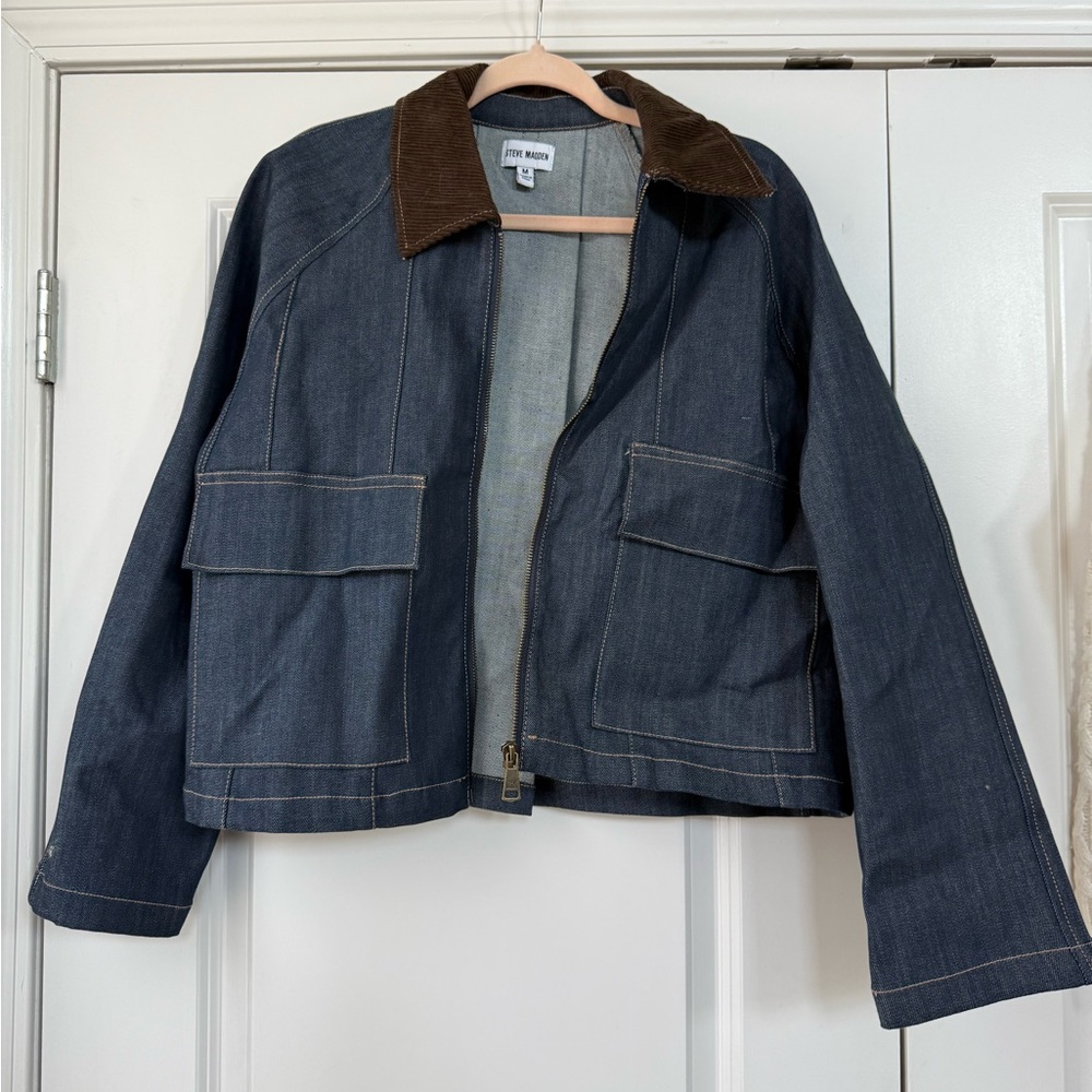 Steve Madden Denim Work Wear Jacket